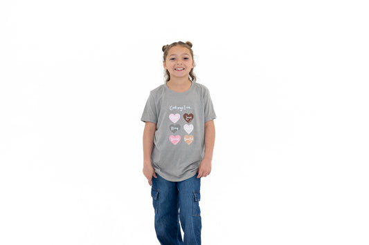 God Says I am Hearts.. Neutral Girl Shirt